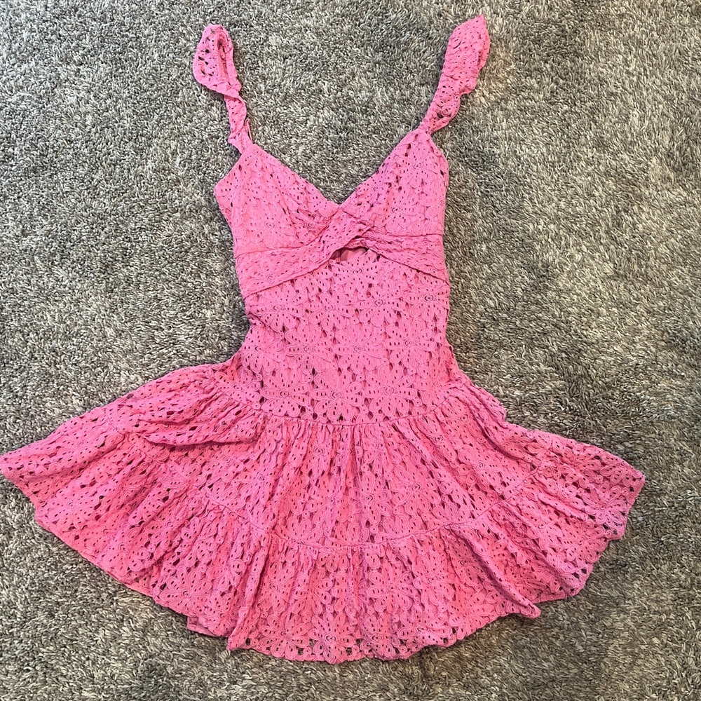 American Threads lace Sleeveless Dress